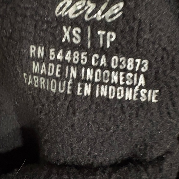 Aerie Black Crewneck Sweater Relaxed Fit Cotton Blend - Picture 4 of 4